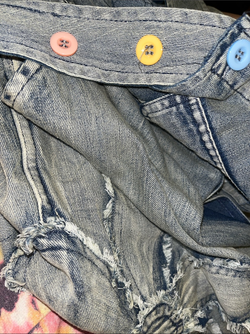 🦋BlueVelvet XL Denim Floral Patch Overalls BV003 - Picture 10 of 11